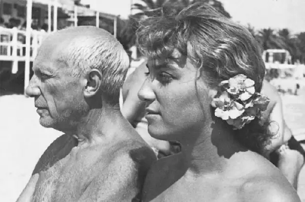 Пабло Пикассо и Майя, август 1952