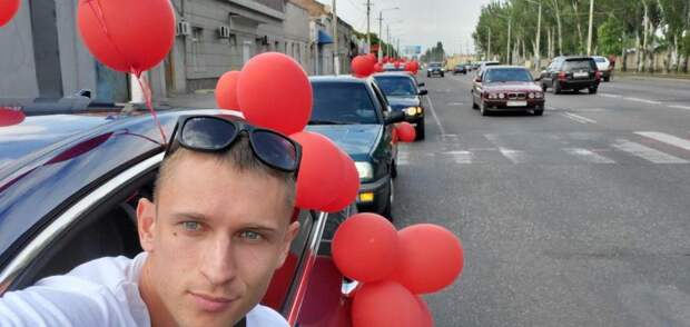 Сторонники Шария устроили большой автопробег через всю Одессу