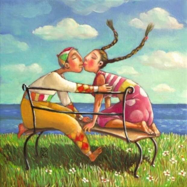 Поцелуй. Автор: Мариана Калачёва.