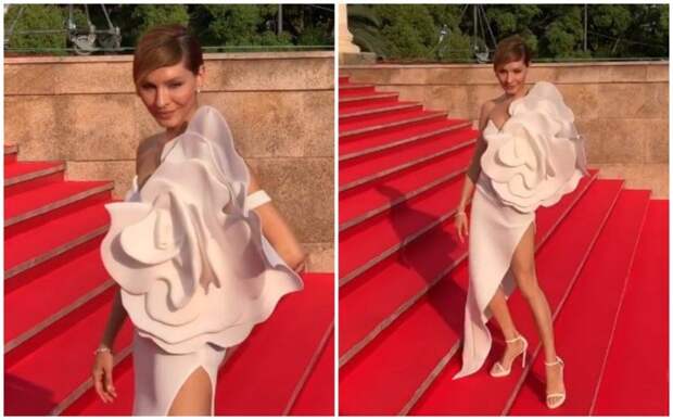 8-килограммовое платье Шпицы и роза Подкаминской: закрытие «Кинотавра» стало праздником экстравагантности