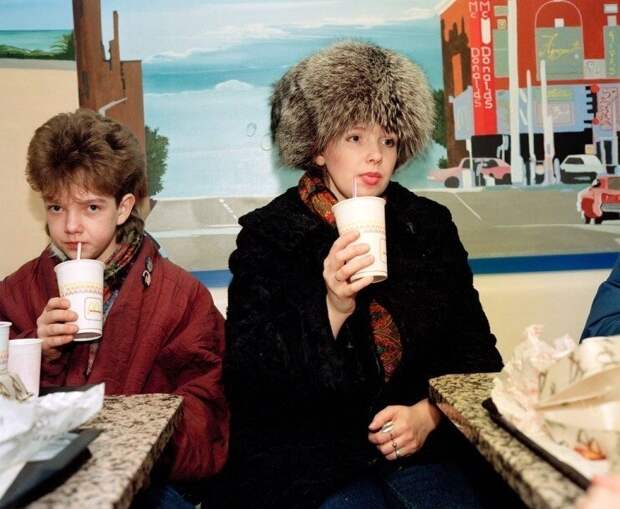 Первый McDonald’s в Москве, 1992 г.
