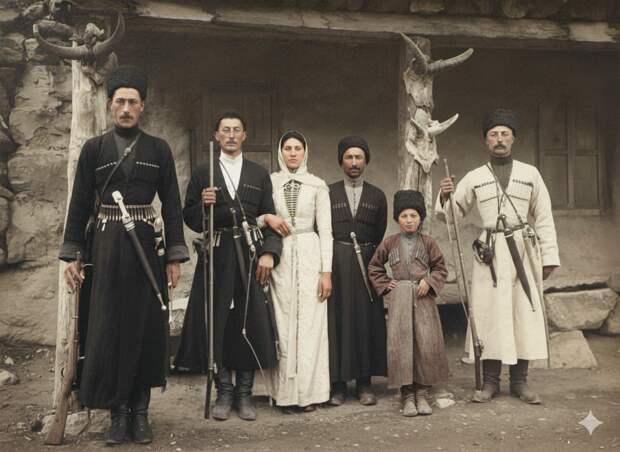 Семья князей Суншевых (Кумук, Маштай, Далгат, Нашхо, Мухаммад).