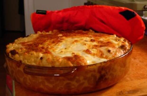 Рецепт лапшевника с яблоками и творогом