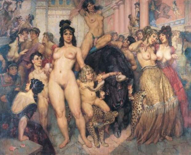 художник Норман Линдсей (Norman Lindsay) картины – 06