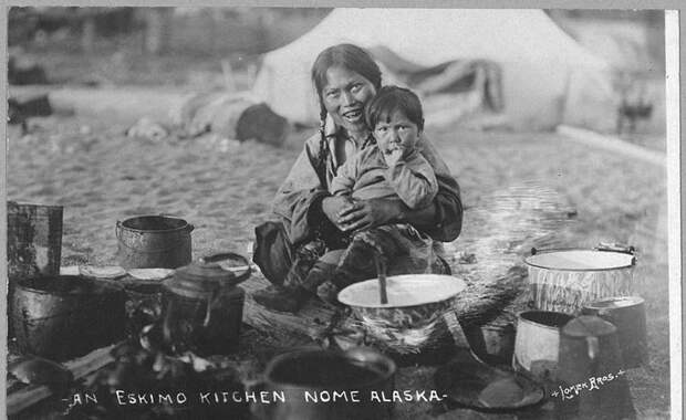 Подлинная жизнь эскимосов в начале ХХ века аляска, интересно, история, повседневная жизнь, познавательно, северный быт, фотохроника, эскимосы