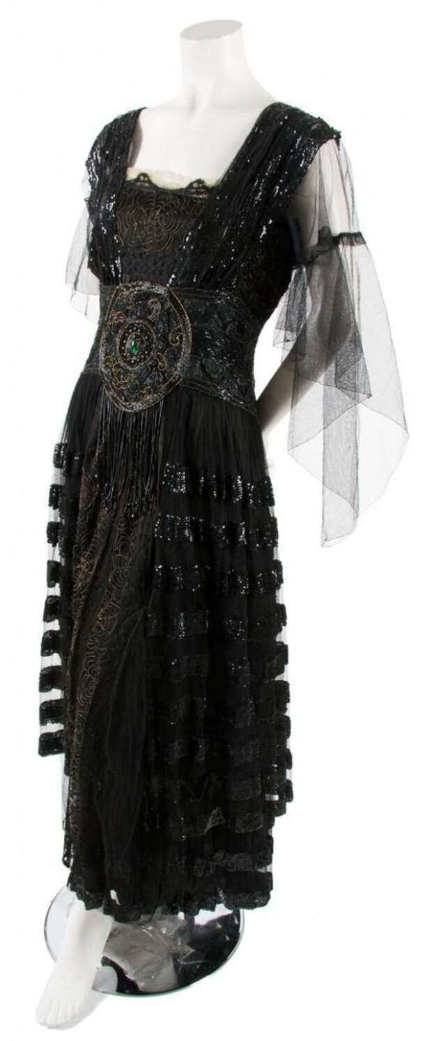 Black Tulle and Sequin Dress,   circa 1920 B. Atlman & Co./New York/Paris.