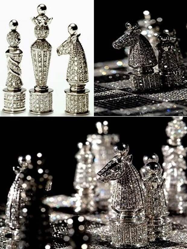 Бриллиантовые шахматы. 75.000 долларов искусство, красота, мастерство, невероятное, талант, шахматы