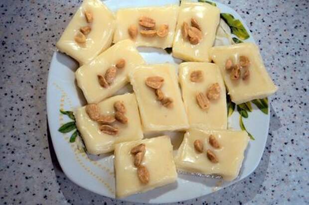 Бурфи - молочная помадка с арахисом (десерт индийской кухни) Десерт, Рецепт, Сладости, Индия, Длиннопост, Кулинария