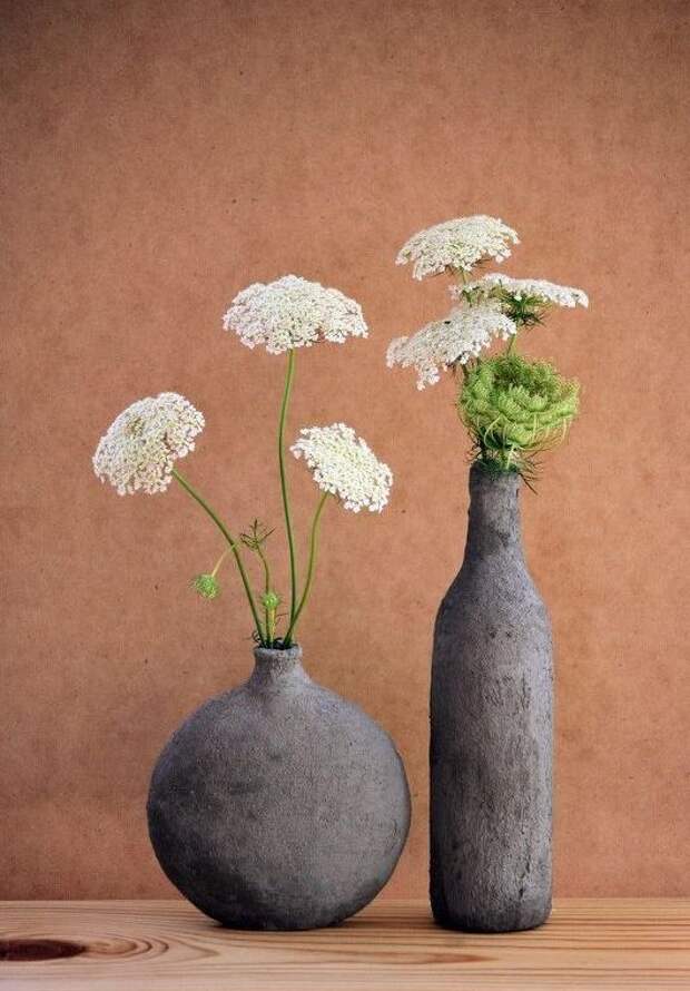 Поделки из стеклянных бутылок