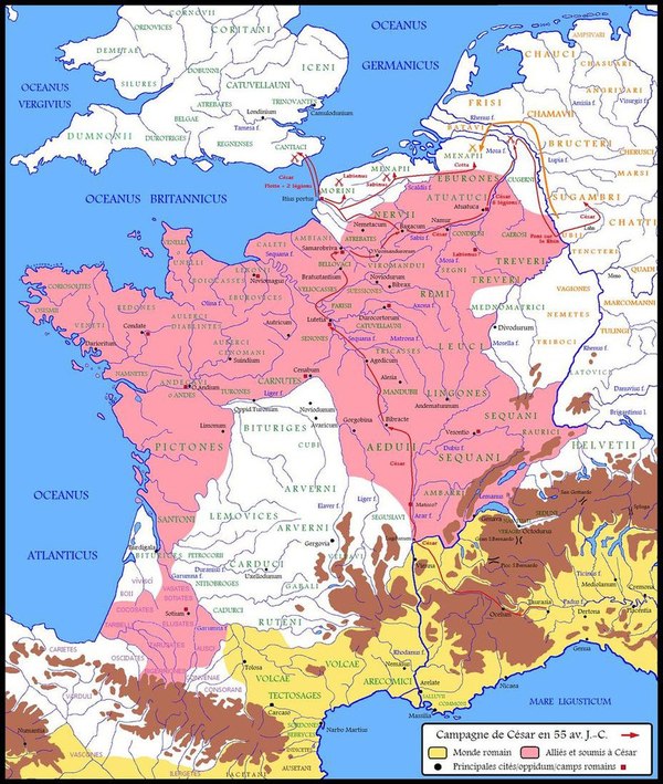 Галльская война Цезаря Цезарь, Галлы, Война, История, Длиннопост