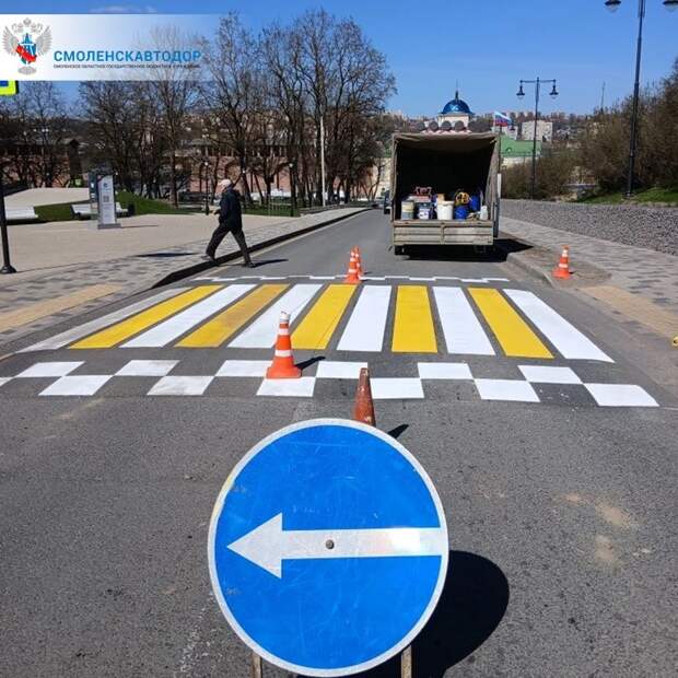 В областном центре нанесли новую разметку на восьми улицах