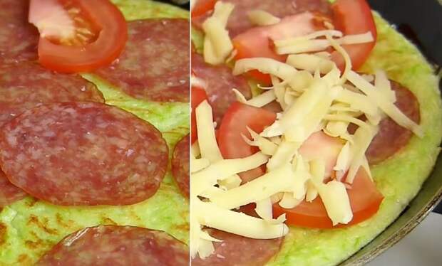пицца из кабачков без теста