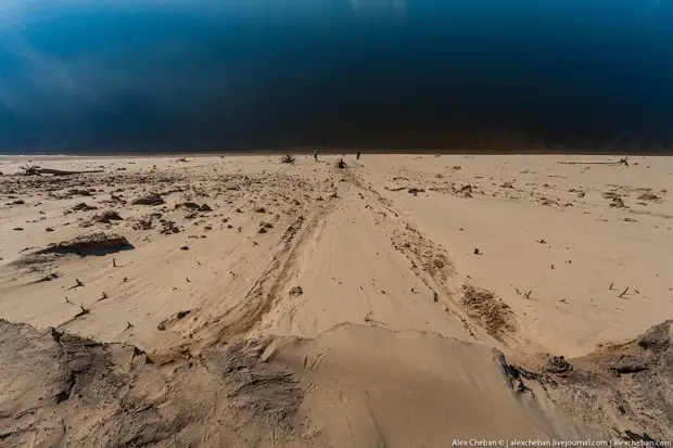 Песчаные барханы посреди суровых якутских снегов... Необычная Якутия