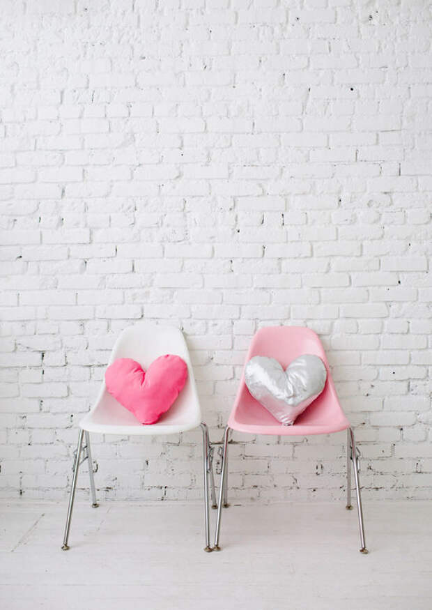 Подушка-сердце ко Дню Святого Валентина