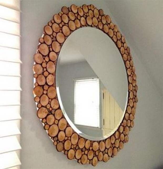декор зеркала в спальне