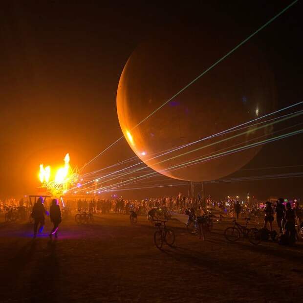 Невероятные снимки с самого безумного фестиваля планеты burning man, Горящий человек, Фестиваль, атмосферные снимки, виды, невада, необычное искусство, фото