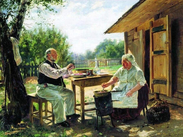 Владимир Маковский «Варят варенье», 1876 год