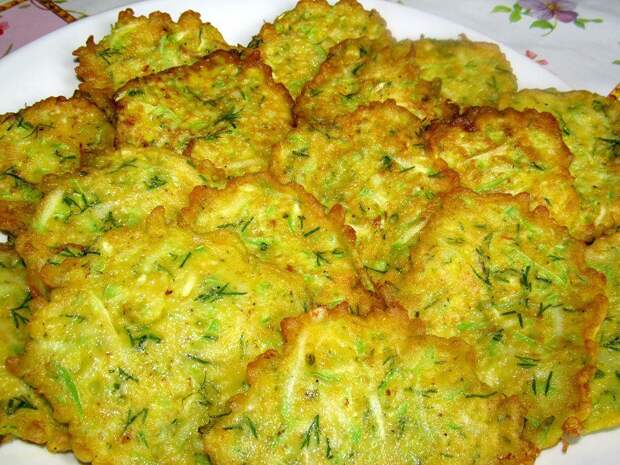 пышные оладьи из кабачков