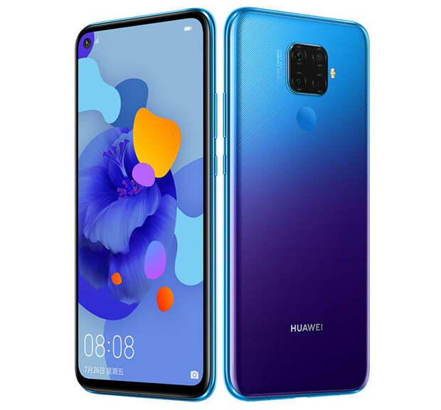 Представлен смартфон Huawei Nova 5i Pro с четырьмя камерами