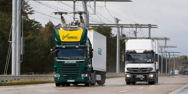 В Германии открылся первый электрический автобан транспорт, факты, электротранспорт