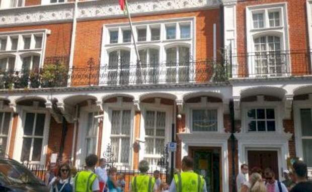 Посольство Белоруссии в Лондоне подверглось нападению