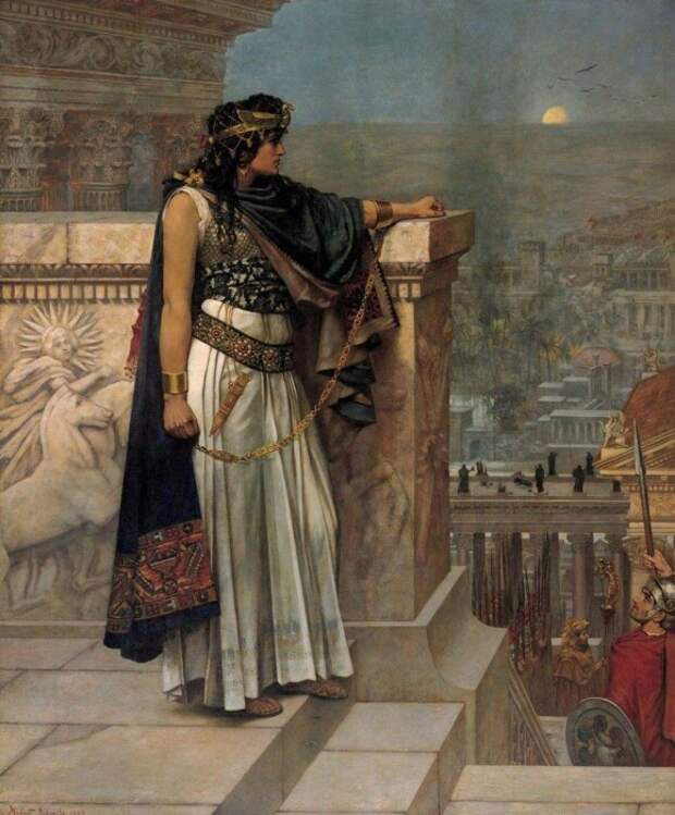 Последний взгляд Зенобии на Пальмиру, Герберт Густав Шмальц, 1888 год. \ Фото: evenimentulistoric.ro. Последний взгляд Зенобии на Пальмиру, Герберт Густав Шмальц, 1888 год. \ Фото: evenimentulistoric.ro.