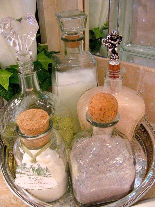 Поделки из стеклянных бутылок