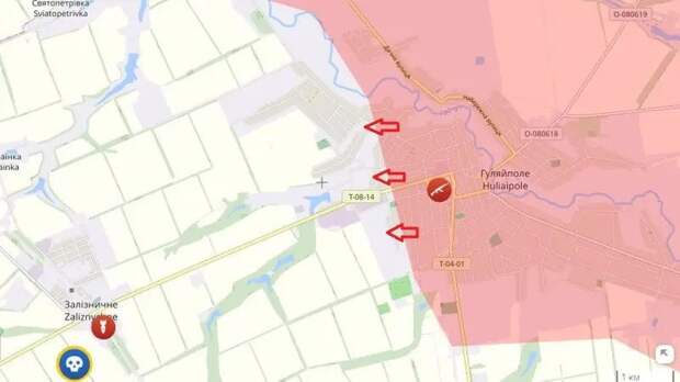 Противник утратил реальный контроль над Гуляйполем