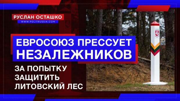 Евросоюз прессует незалежников за попытку защитить литовский лес