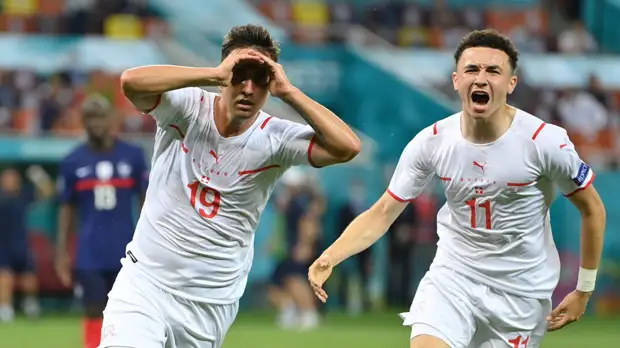 Швейцария впервые за 67 лет вышла в четвертьфинал крупного футбольного турнира