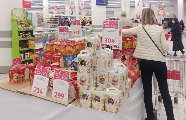 Почем куличи в магазине