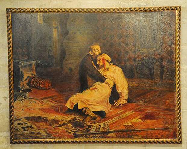 Полотно "Иван Грозный и сын его Иван 16 ноября 1581 года" Фото: EAST NEWS