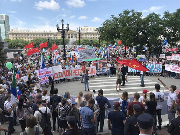 протесты в Хабаровске(2020)|Фото: vk.com/spobuhov