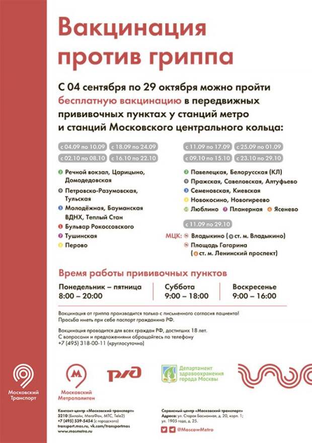 Адреса мобильных пунктов вакцинации от гриппа. Адреса мобильных пунктов вакцинации от гриппа