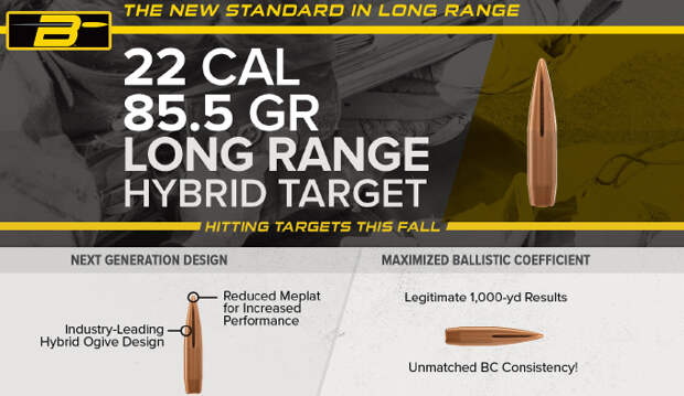 Пули Berger .22 Long Range Hybrid Target