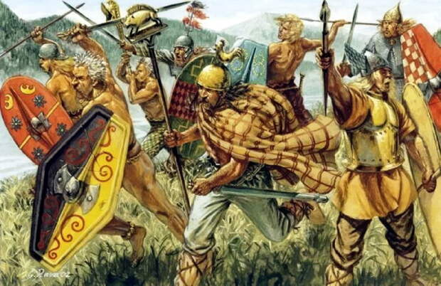 Атака кельтской пехоты - Последний полководец Второй Пунической | Warspot.ru