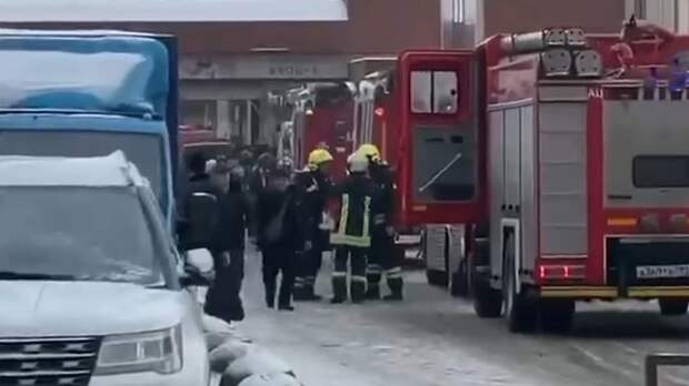 Пожар на рынке «Садовод» в Москве. Видео