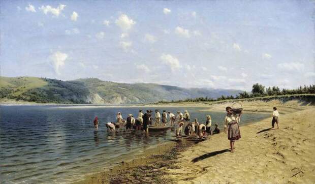 Сергеев - Тоня на Днепре. 1889