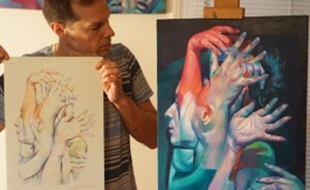Artist Paints Incredible Out of Sync Portraits To Show His Idea Of Human Identity