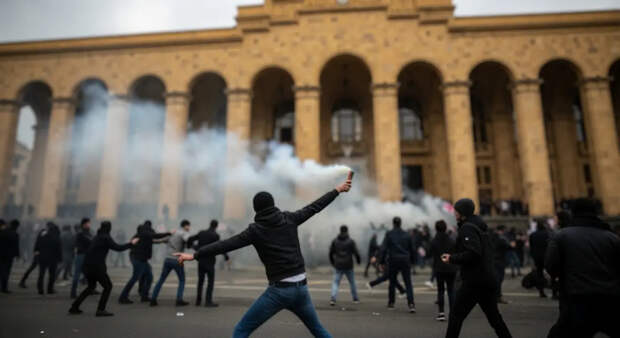 "Русские убивают много людей": В Грузии начались новые русофобские провокации. Подлое нападение было снято на камеру