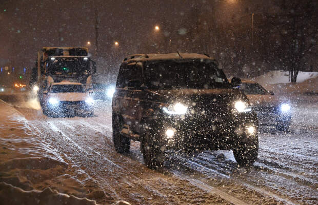 Московским водителям дали совет в снегопад