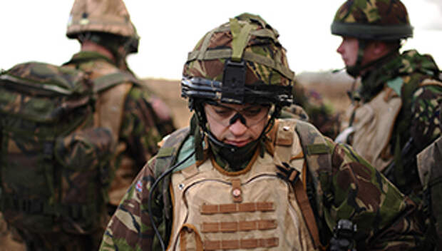Силы обороны Эстонии совместно с союзниками НАТО во время военных учений Весенний шторм