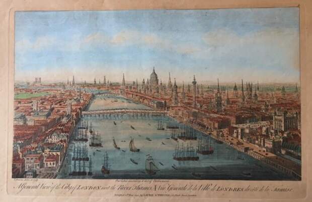 Вид на Лондон с восточной стороны в 1751 году. \ Фото: warwick.ac.uk.