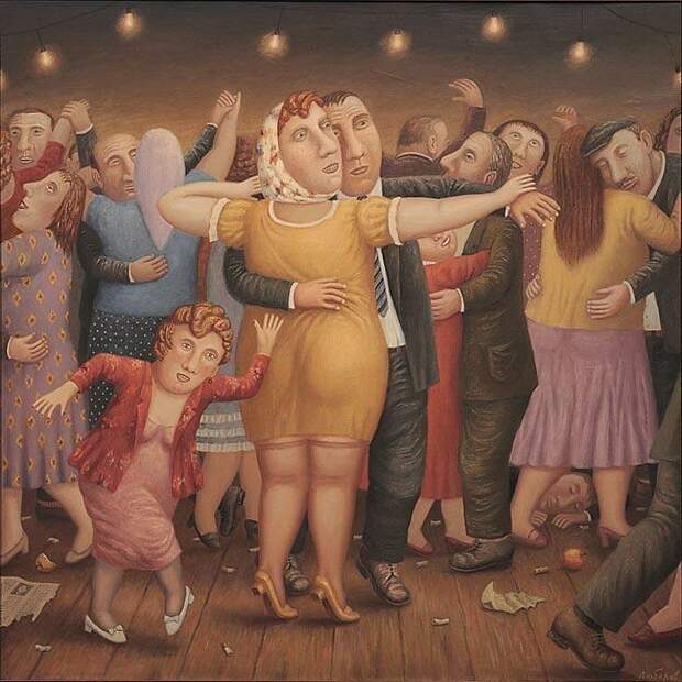 Света любит танцевать Владимир Любаров, иллюстрация, люди, рисунок, художник
