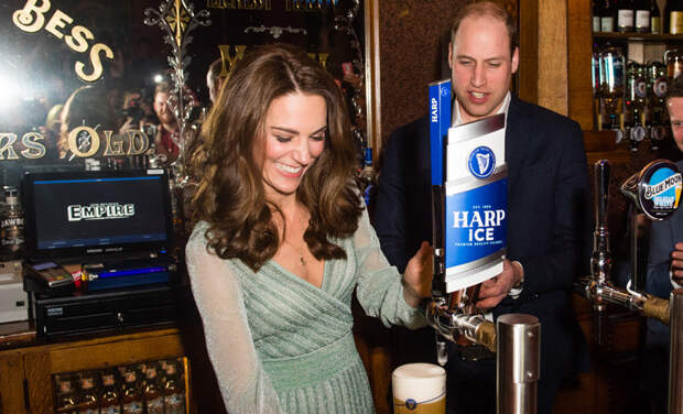 Принц Уильям и Кейт Миддлтон сходили в ирландский паб