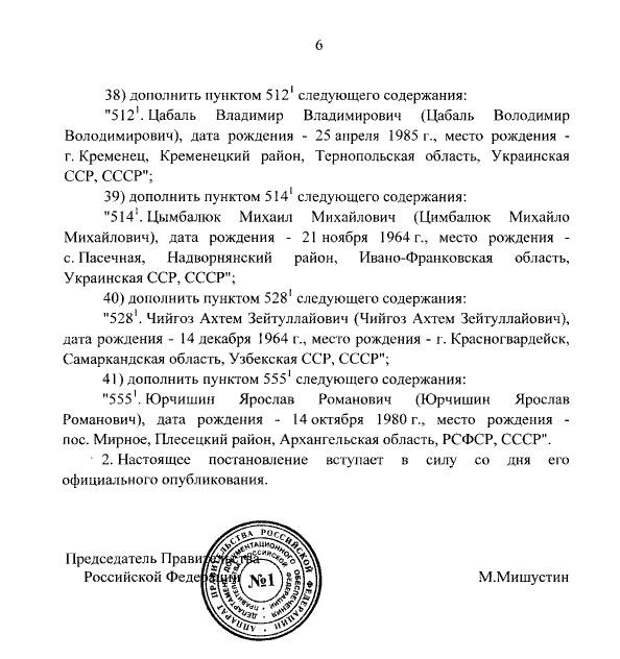 Россия ввела санкции против Порошенко