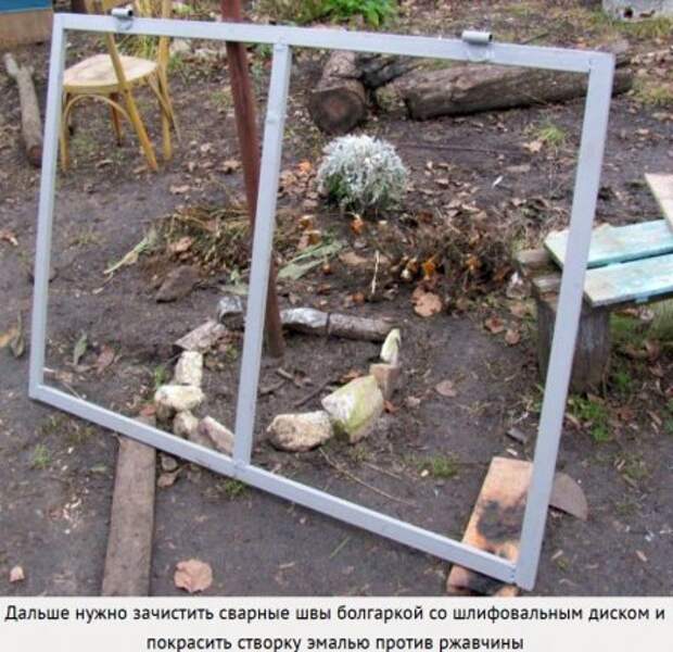 Как сделать распашные ворота из профлиста своими руками