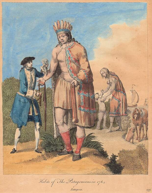 Патагонцы в 1764 году
