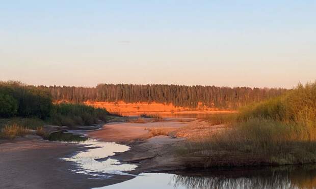 Почти на всех реках Архангельской области отмечается спад уровней воды