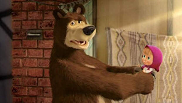 Кадр из мультфильма Маша и Медведь. Архивное фото